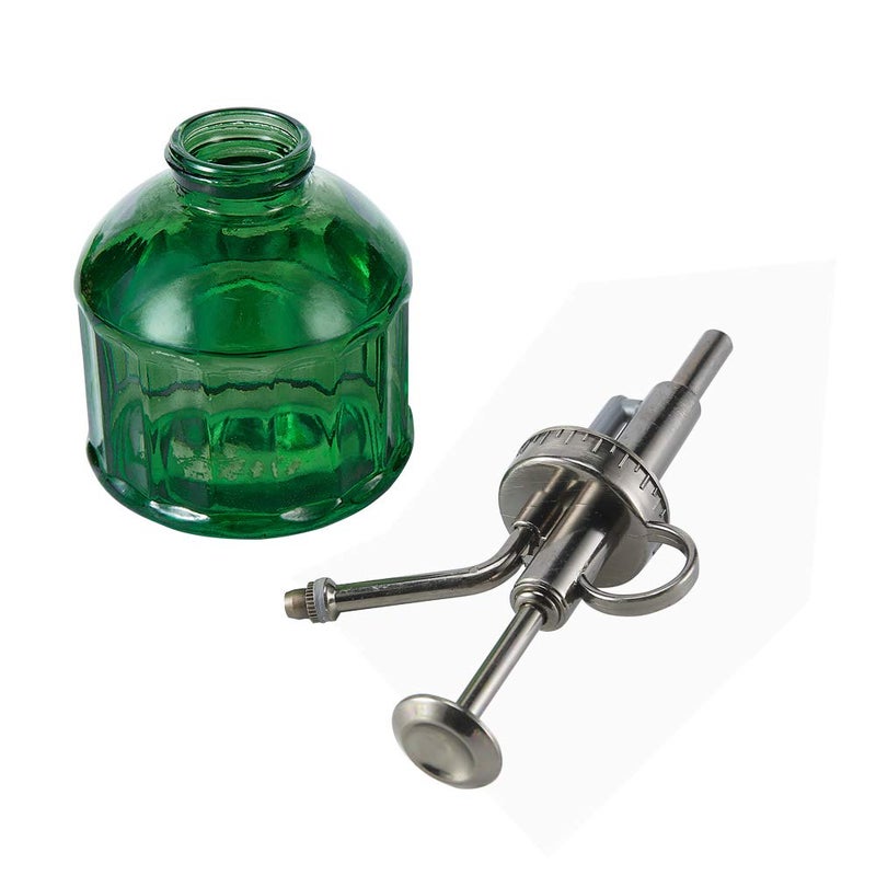 Ebristar Glass Plant Mister Spray Bottle, Vintage Plant Spritzer Sprayer Mister, Succulent Watering Bottle with Top Pump, Small Glass Watering Can for Indoor Outdoor Houseplant - Dark Green - Image 3